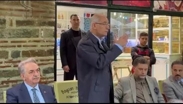 Efkan Ala, Bursa Fidan Han'da esnafla buluştu