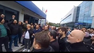 Bursa Gemlik'te serbest bölgede iş bırakma eylemi