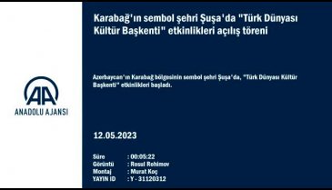 Azerbaycan'da "Türk Dünyası Kültür Başkenti" etkinlikleri başladı - 2