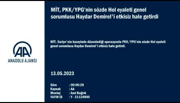 MİT'ten nokta operasyonu! Haydar Demirel'i etkisiz hale getirdi