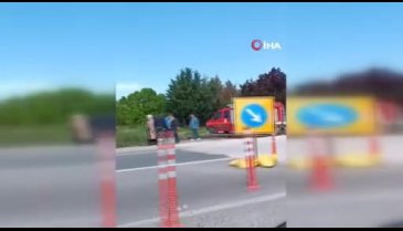 Bursa'da oy kullanmaya giden ailenin aracı tarlaya uçtu! Yaralılar var