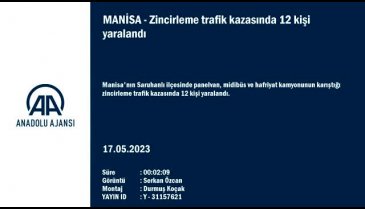 Manisa'da zincirleme kaza: 12 yaralı