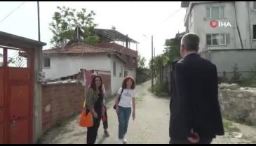 Bursa'da yaren Leylek, yeni yuvasında dostu Adem Amca'ya komşu oldu