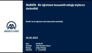 Mardin'de bir öğretmen darbedildi