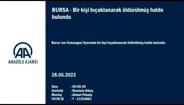 Bursa'da işlenen cinayetin katil zanlısının kimliği belli oldu