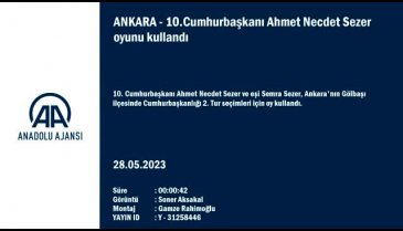 Ahmet Necdet Sezer, oyunu kullandı