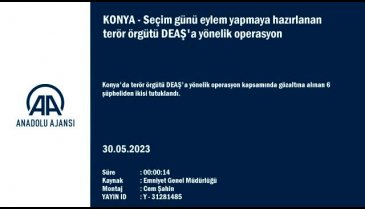 Konya'da seçim günü eylem hazırlığı yapan terör örgütü DEAŞ'a operasyon