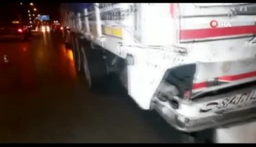 Afyonkarahisar'da otomobil tıra arkadan çarptı: 1 ölü, 1 yaralı