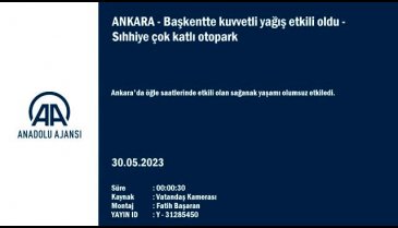 Ankara'da yollar göle döndü!
