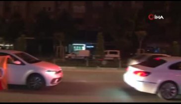 Bursa sokaklarında Galatasaray coşkusu