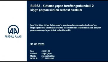 Bursa'da otomobiliyle kutlamaların arasına dalan sürücü serbest bırakıldı