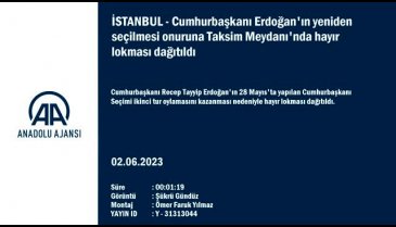 İstanbul'da Cumhurbaşkanı Erdoğan'ın tekrar seçilmesi onuruna lokma dağıtıldı