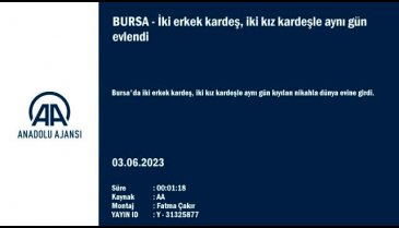Bursa'da iki erkek kardeş, iki kız kardeşle aynı gün evlendi