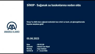 Sinop'ta sağanak sebebiyle su baskınları meydana geldi!