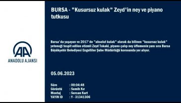 Bursa'da "Kusursuz kulak" Zeyd'in ney ve piyano tutkusu