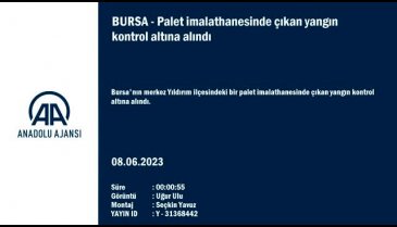 Bursa'da palet fabrikasında korkutan yangın