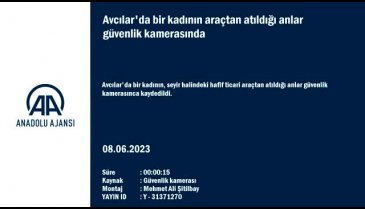 İstanbul'da bir kadın araçtan atıldı! O anlar kamerada