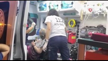 Karabük'te yangından etkilenen yaşlı adam hastaneye kaldırıldı