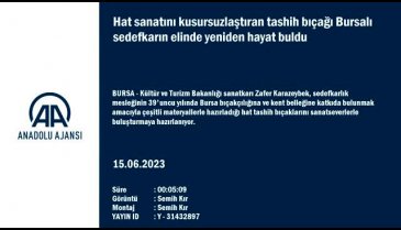 Tashih bıçağı Bursalı sedefkarın elinde yeniden hayat buldu