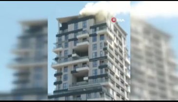 İstanbul'da rezidansta yangın