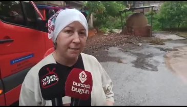 Sağanak yağış Orhangazi'de birçok bölgede afete dönüştü -2