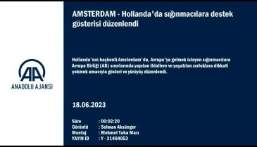Hollanda'da sığınmacılara destek gösterisi düzenlendi