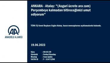 Ergün Atalay'dan asgari ücret açıklaması
