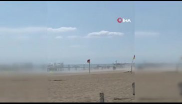 Antalya'da sahilinde hortum! Tatilciler neye uğradığını şaşırdı