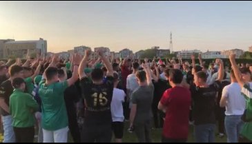 Bursaspor taraftarları Özlüce'de
