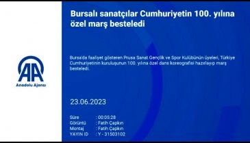Bursalı sanatçılardan Cumhuriyetin 100. yılına özel marş