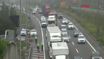 Bolu Dağı Tüneli geçişinde yoğunluk yaşanıyor