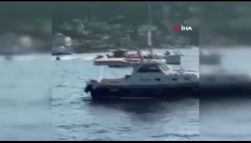 Burgaz Adası açıklarında faciadan dönüldü bot başka bir bota çarparak durabildi!