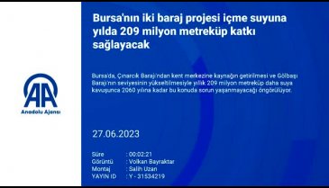 Bursa'da içme suyu ihtiyacını karşılamak için çalışmalar sürüyor