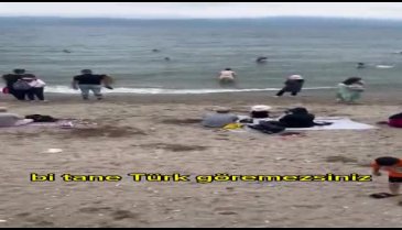Bursa Mudanya sahilindeki görüntüler tepki topladı