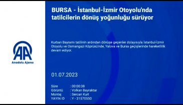 İstanbul-İzmir Otoyolu Bursa gişelerinde yoğunluk sürüyor
