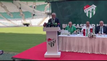 Bursaspor'da kongre günü! Tek aday Recep Günay