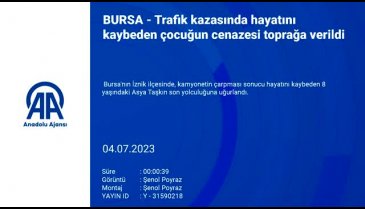 Bursa'da kamyonetin çarptığı Asya son yolculuğuna uğurlandı