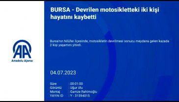 Bursa'da gece yarısı feci motosiklet kazası: 2 ölü