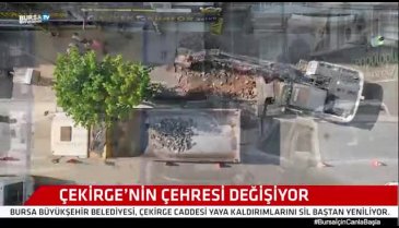 Bursa'da Çekirge caddesinin çehresi güzelleşiyor