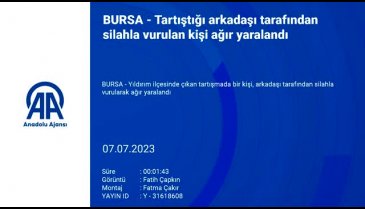 Bursa'da tartıştığı kişiyi tabancayla vurdu