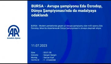 Avrupa şampiyonu Bursalı sporcu Eda Özrodop, Dünya Şampiyonası'na odaklandı