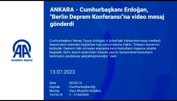 Erdoğan'dan video mesaj: Bu ağır yükün altından kalkacağız