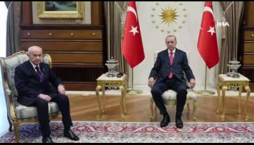 Erdoğan, Bahçeli'yi kabul etti