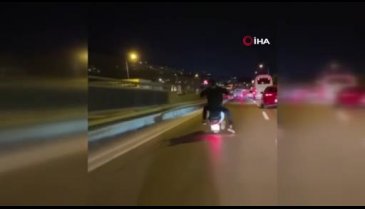Bursa'da trafikte tehlikeli yolculuk