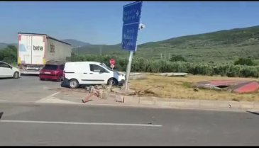Bursa'da TOGG kavşağında bir kaza daha