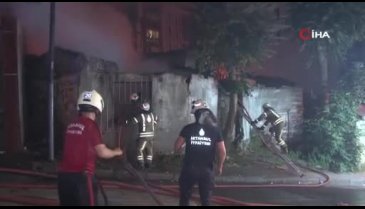 İstanbul'da sabaha karşı bir gecekonduda yangın çıktı!