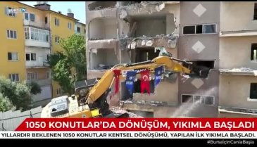 Bursa 1050'de ilk yıkımı Başkan Aktaş gerçekleştirdi  - 4