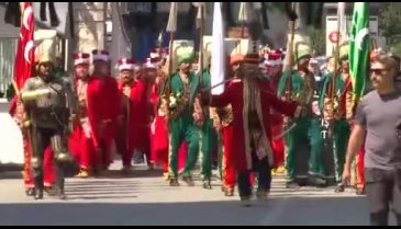 Dolmabahçe Sarayı'nda mehteran coşkusu