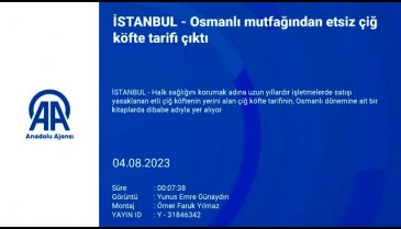Osmanlı mutfağından etsiz çiğ köfte tarifi