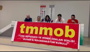 TMMOB Bursa'da fabrika yangınları konuşuldu